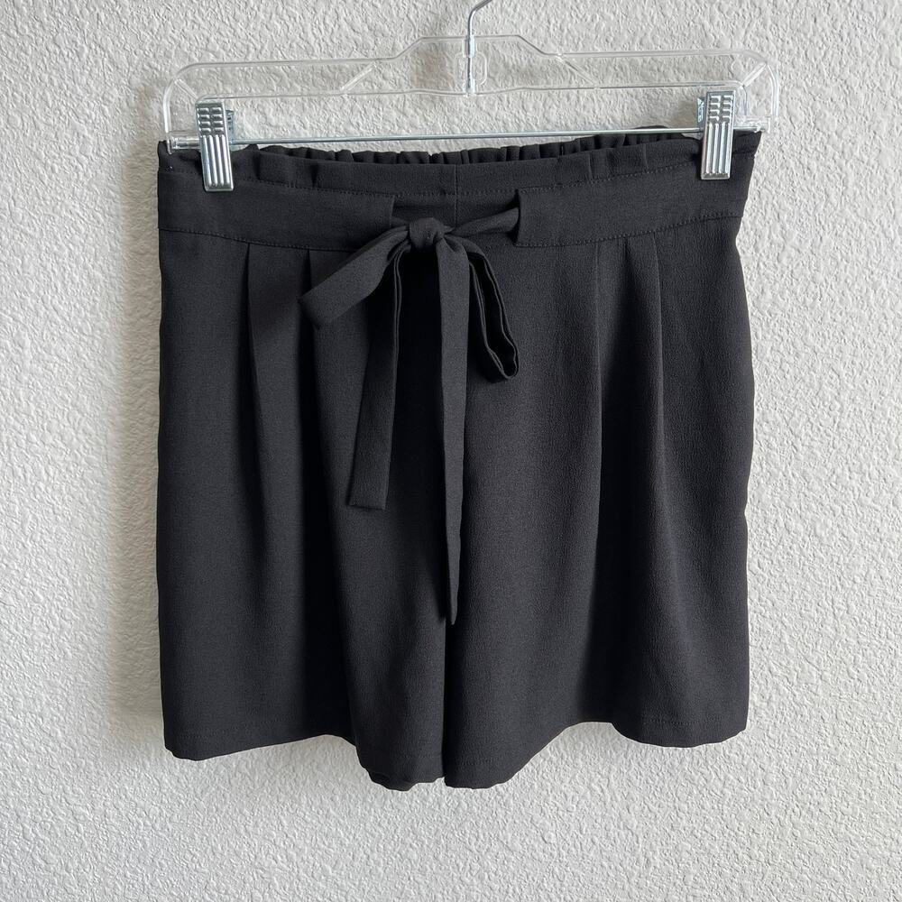 DR2 Daniel Rainn Black Pull On Waist Tie Shorts Women's S High Rise